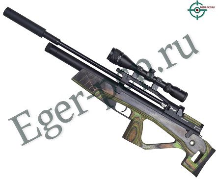 Пневматическая винтовка Jager SP BullPup LW (550 мм, 6.35 мм, ламинат, зеленый)
